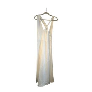 Commense‎ White Maxi Dress Sleeveless Criss Cross Back Casual XS
